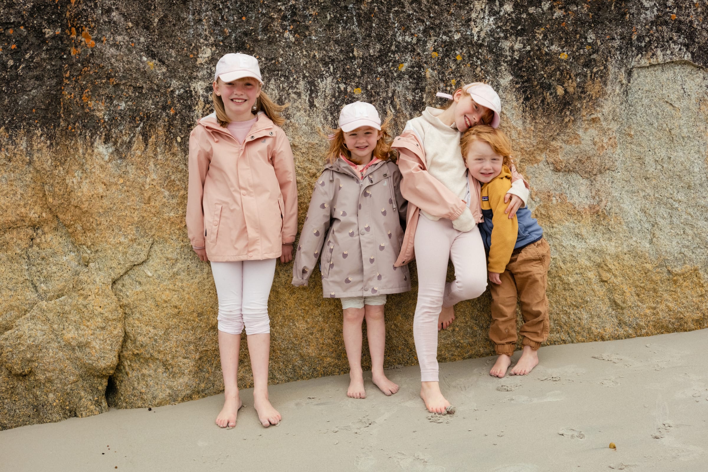 Four kids, granite
