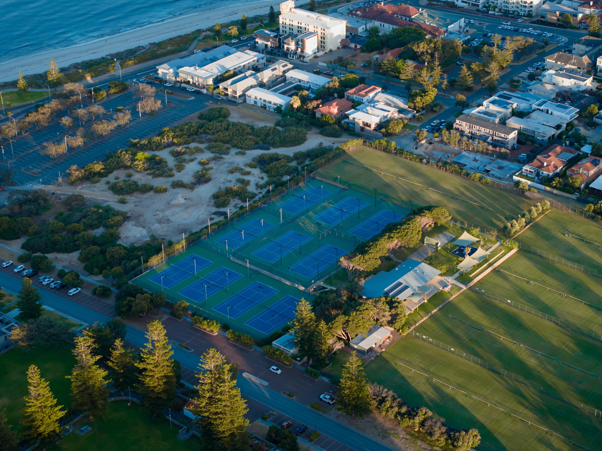 Courts by the sea