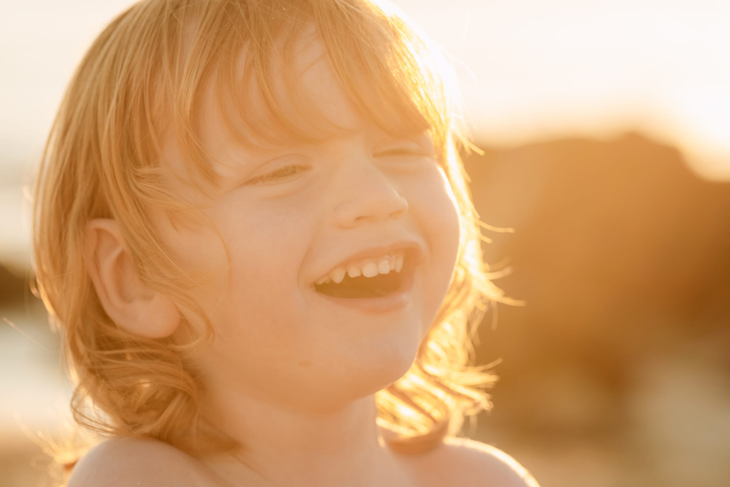 Golden-hour giggle