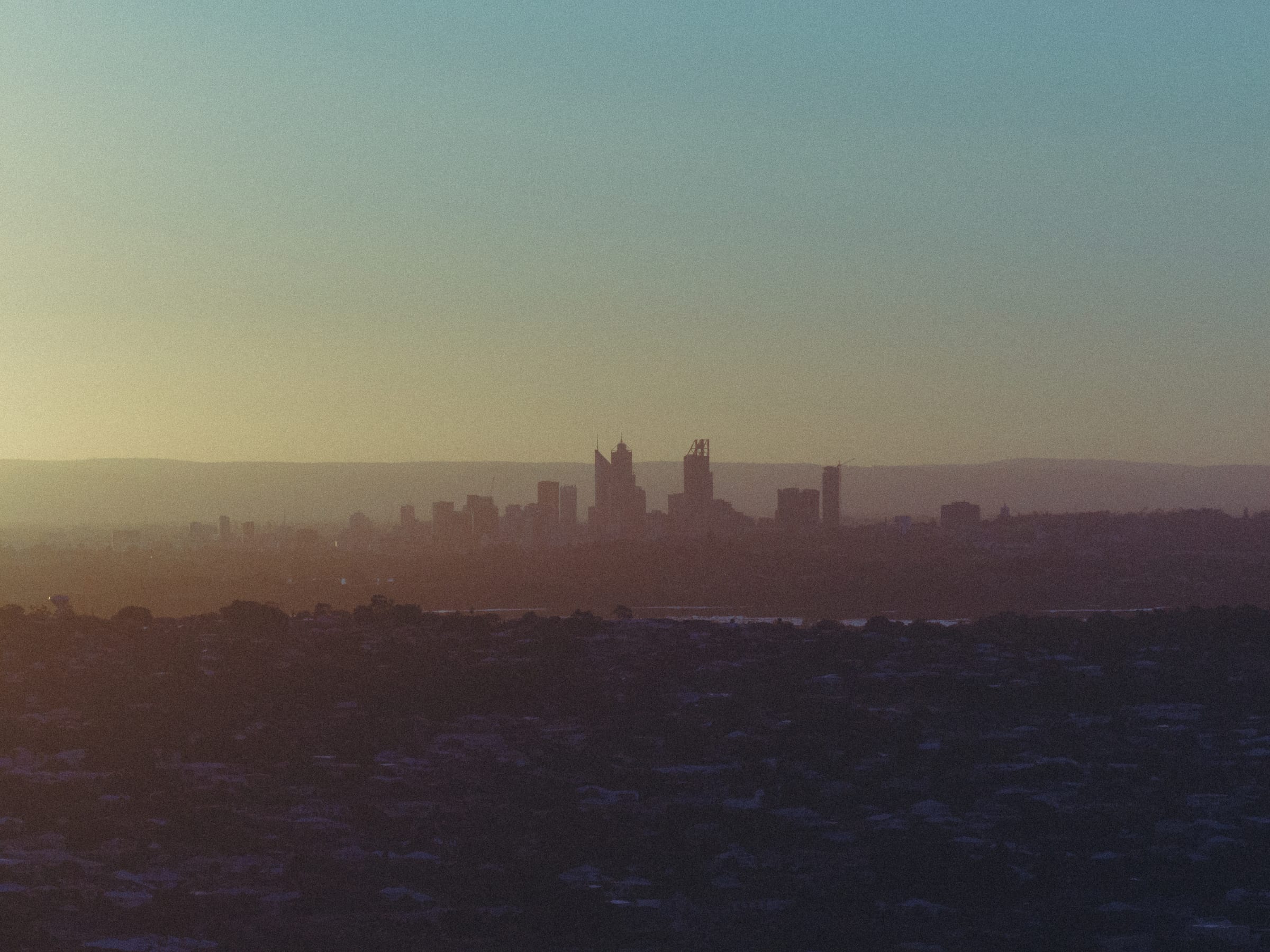City through the haze