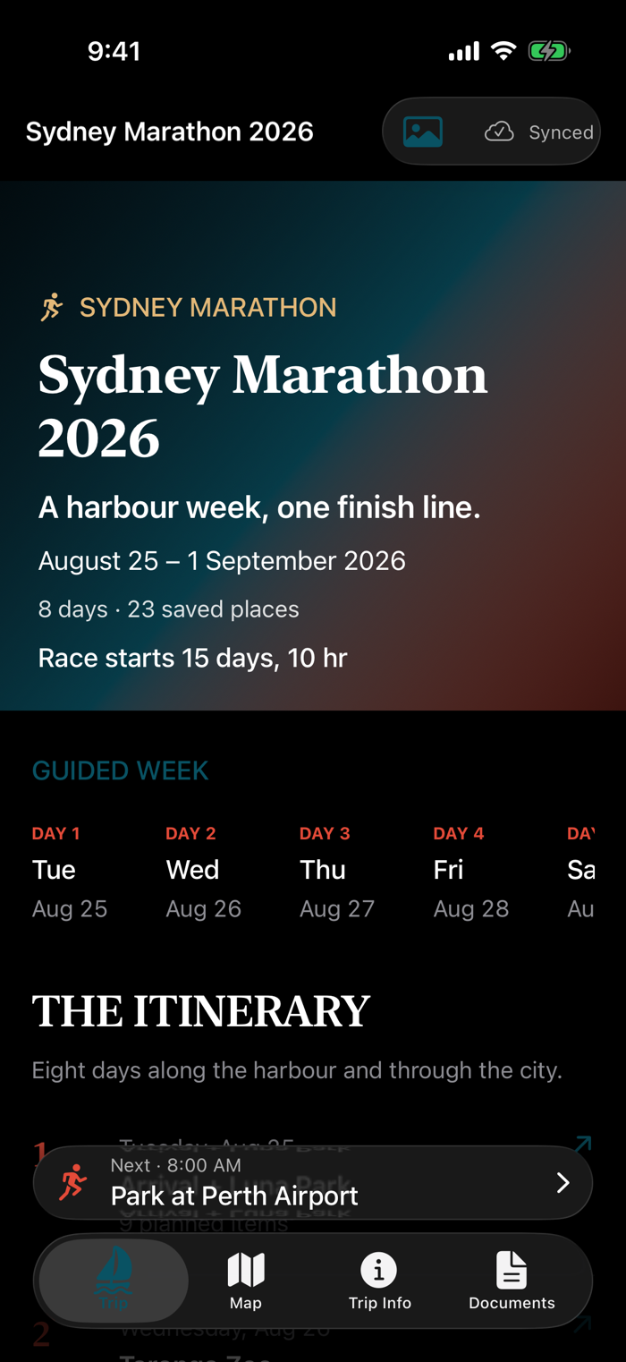 Sydney Marathon Planner